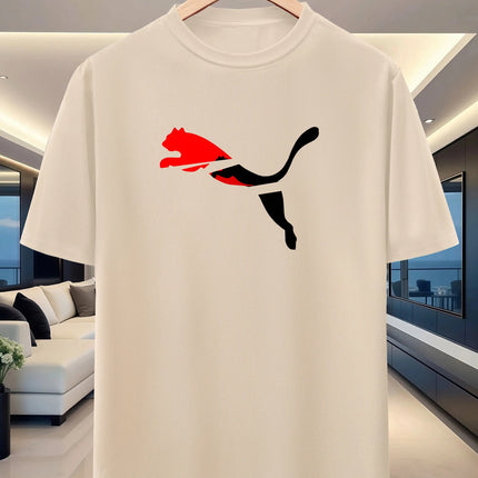 Best-selling versatile summer men's short-sleeved shirt. Sporty and casual. Fashionable round-neck half-sleeve top. Trendy.