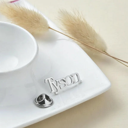 Customized name brooch, business low-key suit brooch, men's formal wear and accessories, universal for daily banquets