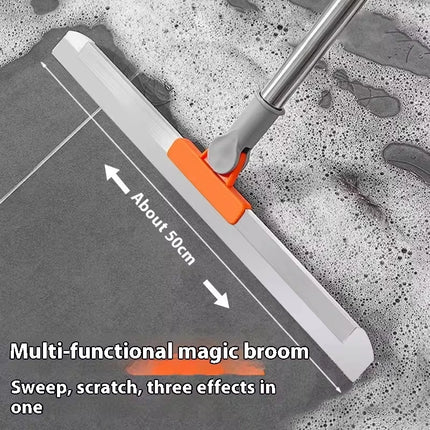 2 in 1 Floor Squeegee Multifunctional Can Adjust 180° Rotating Broom Window for Home Bathroom Concrete Tile Floor Scrape