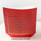 Red Food Trays / 48pcs