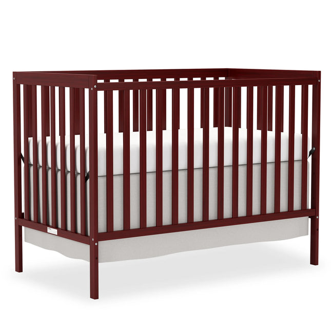 5-in-1 Convertible Baby Crib, Wooden Nursery Crib Converts to Toddler Bed Daybed and Full Size Bed, 3 Adjustable Mattress Positions, Non-Toxic Finish