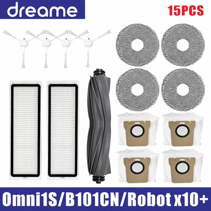 Dreame L10s Ultra / S10 Pro Accessories Mijia Omni 1S B101CN Robot X10+ Vacuum Main Side Brush Filter Mop Parts
