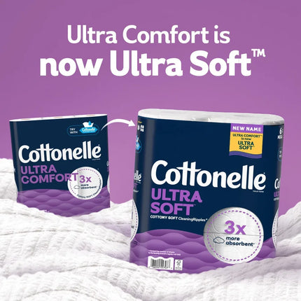 Cottonelle Extra Soft Toilet Paper, Strong and Durable, 12 Rolls Per Pack