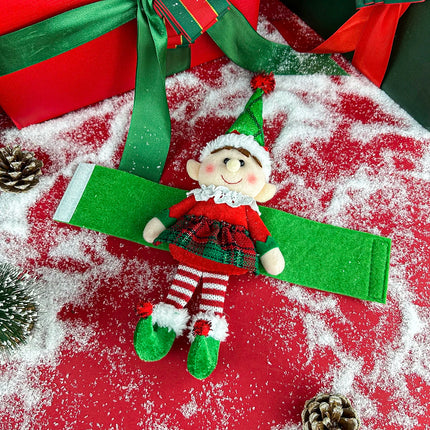 Elf fairy figurine curtain hooks, Christmas decorations, display window ornaments, hotel restaurant supplies, party props