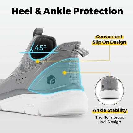 Fitville Wide Men's Shoes Fitness Walking Shoes Lightweight Breathable For Outdoor Casual Sports Running Shoes Sneaker