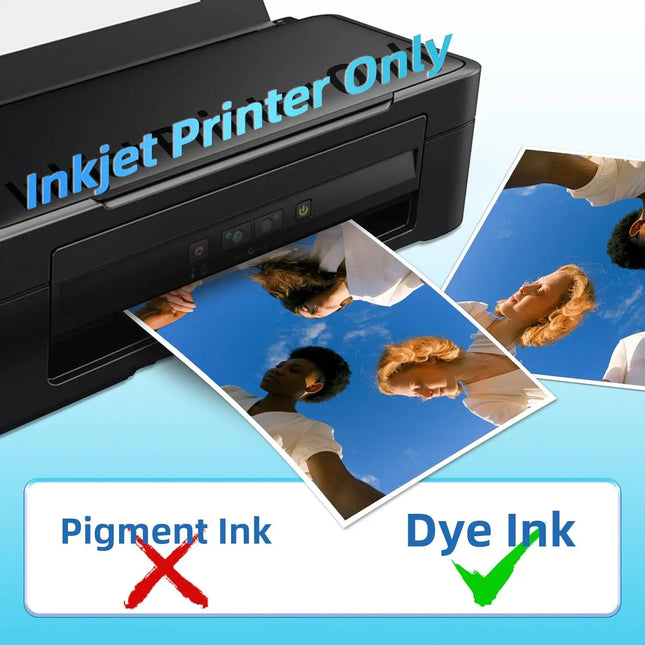 100 Sheets 4R Photo Paper, 230 GSM 4 X6 inch Premium Glossy Photo Paper Picture Paper Printer Brochure Paper for Inkjet Printer