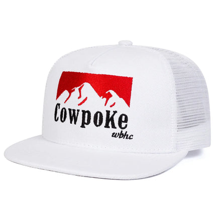 Unisex COWPOKE Letter Embroidery Hip-hop Net Hats Spring And Summer Outdoor Adjustable Sports Casual Baseball Caps Sunscreen Hat