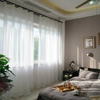 White Tulle / W100cmxH250cm 1PC / Grommet Top(Rings)