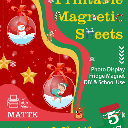 16mil Thick Glossy Or Matte Flexible Printable Magnetic Photo Paper Non Adhesive for Inkjet Printers