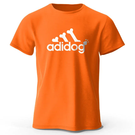 Men's Adidog Printed T-Shirt 100% Cotton Oversized Funny Graphic Tees for Men Women Summer Tops