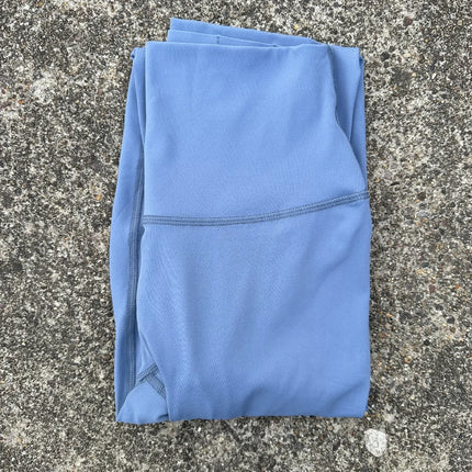 Solid Color Back Waist Pocket High Waist Yoga Legging Women Sport Cropped Pants Butter Athletic Gym Comprehensive Training Jog