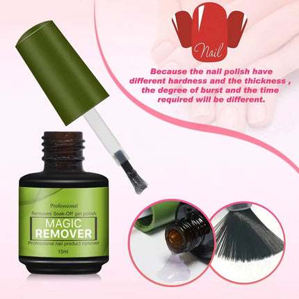 15ml Magic Fast Disarm Nail Gel Polish Remover Clean UV Soak Off Semi Permanent Varnish Nail Art Removal Tools Manicure202