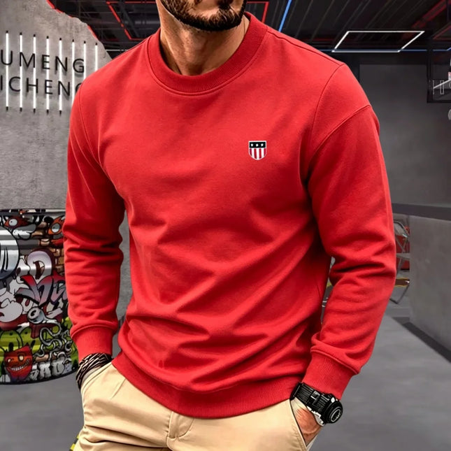 100% pure cotton high-end brand men's long sleeve polo shirt autumn winter fashionable luxury embroidery golf top casual T-shirt