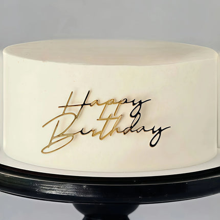3pcs "Happy Birthday" PMMA Cake Topper - Eaves/Letter Design, Cake Plug-in for Birthday, Baking Supplies & Holiday Gifts