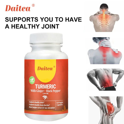 Turmeric Curcumin - with Black Pepper - Improves Absorption, Enhances Joint Function, AntioxidantCapsules