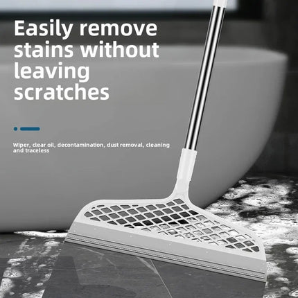 Magic Silicone Broom Lengthen Floor Cleaning Squeegee Pet Hair Dust Brooms Bathroom Floor Wiper Household Cleaning Tools
