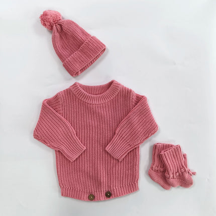 Personalized Embroidered Baby Sweaters Clothes Customization Long Sleeve Knitted Sweatshirt for Boys Girls Birthday Gift