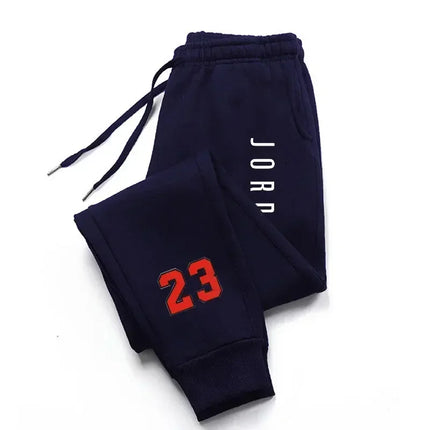 New Autumn/Winter Men's and Women's Sports Pants with Fashionable Letter Prints Casual and Stylish Athletic Trousers for Adults.