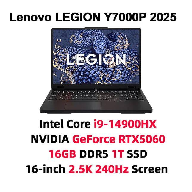 Lenovo LEGION Y7000P Laptop Core i9-14900HX/i7-14650HX GeForce RTX 5060/5070 16G/32G DDR5 1T SSD 16-inch 2.5K Gaming Laptops New