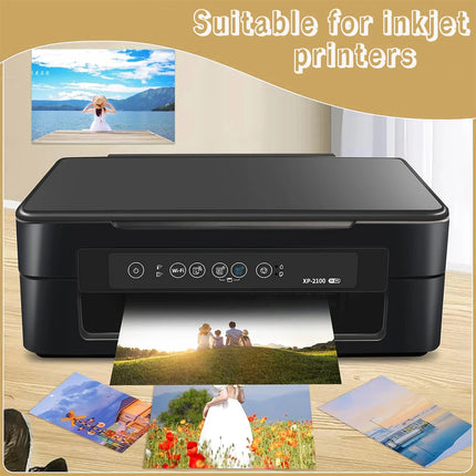 A5 Double Sided Glossy Photo Paper  5.83 x 8.27 Inch Photo Paper Art Paper 200gsm Printer Paper Office Supplies for Inkjet Print