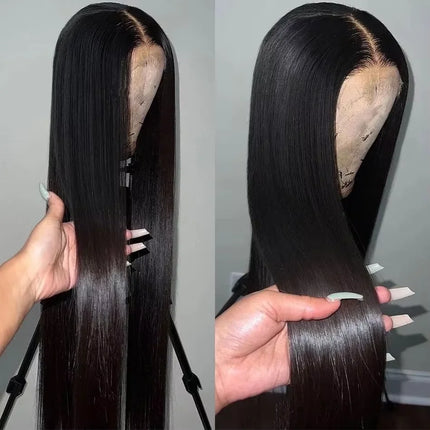 13x6 Super Double Drawn Bone Straight HD Lace Front Wig 5x7 Glueless Wig Human Hair Vietnamese Virgin Hair Pre Plucked For Women