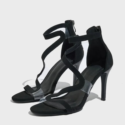 High-heeled Sandals, Women's Slim Heel Strap, Outdoor Fashion, Roman Style Plus Size Sandals Platform Women Shoes