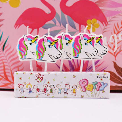 Number 0-9 Candles Cartoon Mickey Minnie Mouse Candle for Happy Birthday Cake Cupcake Topper Party Decoration Supplies DIY Gifts