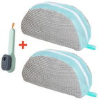 2 Gray Bag 1 Brush
