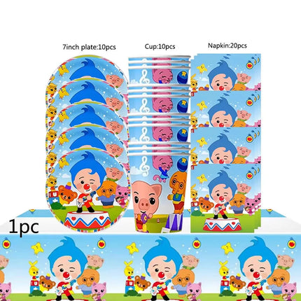 Circus Theme Clown Birthday Party Decoration Tableware Cup Plate Balloon Backdrop Baby Shower Kids Birthday Party Supplies Toy
