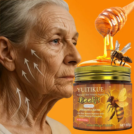 Natural Bee Venom Peptide Firming Cream with 10x Bee Venom Peptides and Active Proteins, instantly lifting within two minutes