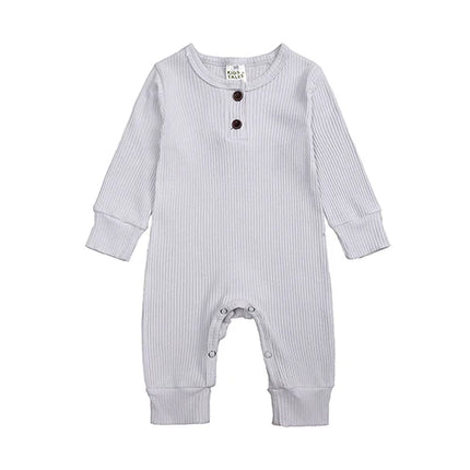 2026 Baby Boy Romper Girl Outfits Playsuit Summer Wear Cotton Infant Thin Jumpsuit Ribbed Clothes Knitted Stretch Toddler Onesie