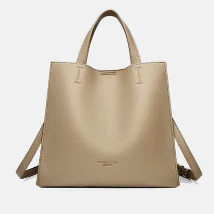 Premium Quality Luxury Brand Designer Leather Women Classic Handbag Solid Shoulder Bag For All Occasions