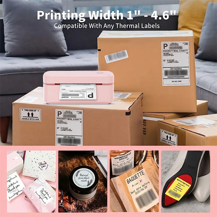 Marklife X4 Thermal Label Printer Bluetooth Small Shipping Label Printer 4X6 inch Compatible with iPhone Android Mac Window