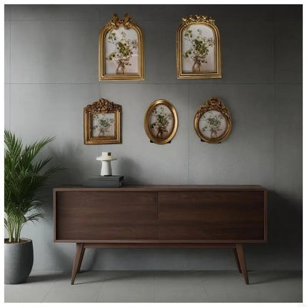 Retro Picture Frame Antique Ornate Photo Frame Old Fashioned Picture Frame Decorative Home Decors,Photo Gallery,Art B03E