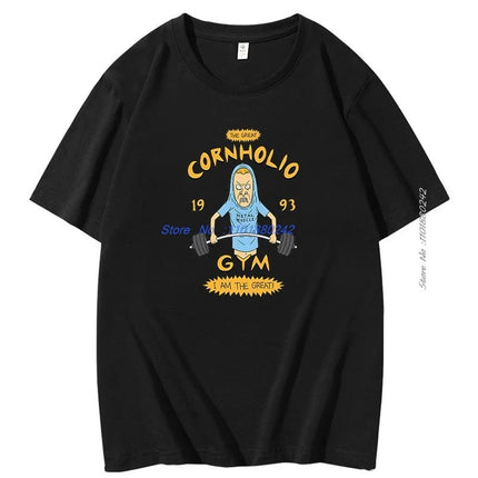 Beavis And Butthead Tshirts Novelty Funny Cartoon Graphic Tshirts Casual Clothing Summer Male Oversized Short Sleeve T-Shirts