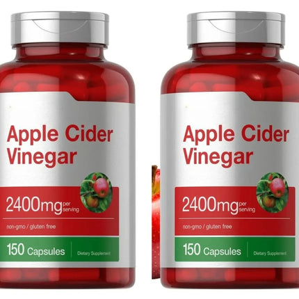 Apple Cider Vinegar Capsules Supports Healthy Digestion Metabolism 2400mg Per Serving for Adults 150 Capsules 4 Month Supply
