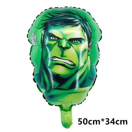 The Avengers Hulk Latex Balloon Superhero Foil Ballons Green Anger Cake Topper Happy Birthday Banner Party Decor Kids Gift Toys