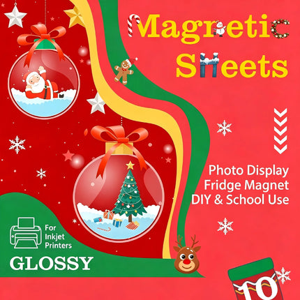 16mil Thick Glossy Or Matte Flexible Printable Magnetic Photo Paper Non Adhesive for Inkjet Printers
