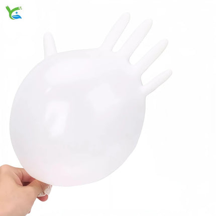 Wholesale Disposable Latex Gloves White Food Grade Powder-Free Multi-Purpose Kitchen Gloves for Cooking, Dishwashing, Cleaning
