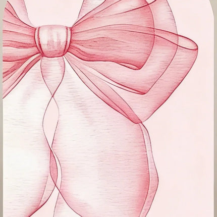 LS Custom 2-Sided Pink Bow Floral Pattern Girls 1st Birthday Party Baby Shower Cover Chiara Arch Background Decor Backdrop