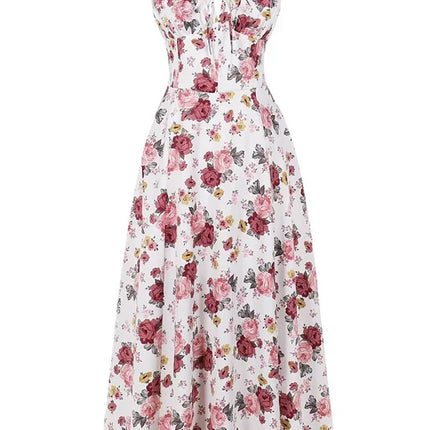 Y2K Summer Sweet Sleeveless Long Slit Lace Up Women Fashion Bandage Camisole Padded Boned Robe Elegant Party Vestidos Dresses