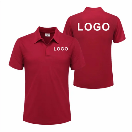 Customized Logo Breathable Polo Shirt Casual Company Group Clothing Lapel Short Sleeve Polo Shirts Work Clothes Print Embroidery