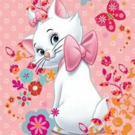The Aristocats Photography Backdrop For Birthday Party Supplies Marie Photo Backgrounds Pink Marie Cat Theme Baby Shower Banner