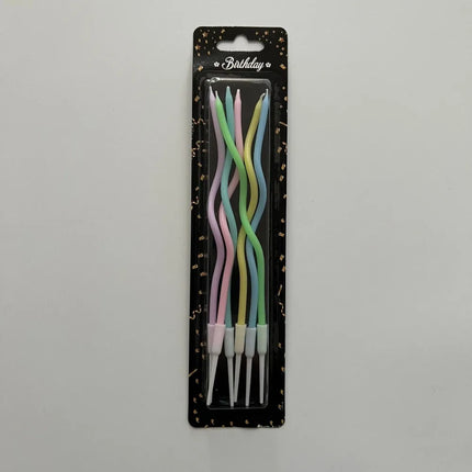 12/48pcs/1case Birthday Candles Spiral Cake Candles Long Thin Cake Candles For Wedding Party And Cake Decoration