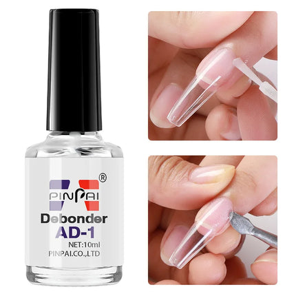 10ml False Nail Glue Debonder With Brush Fake Nail Rhinestone Art Decorations Glue Remover Adhesives Dissolve Manicure Tools